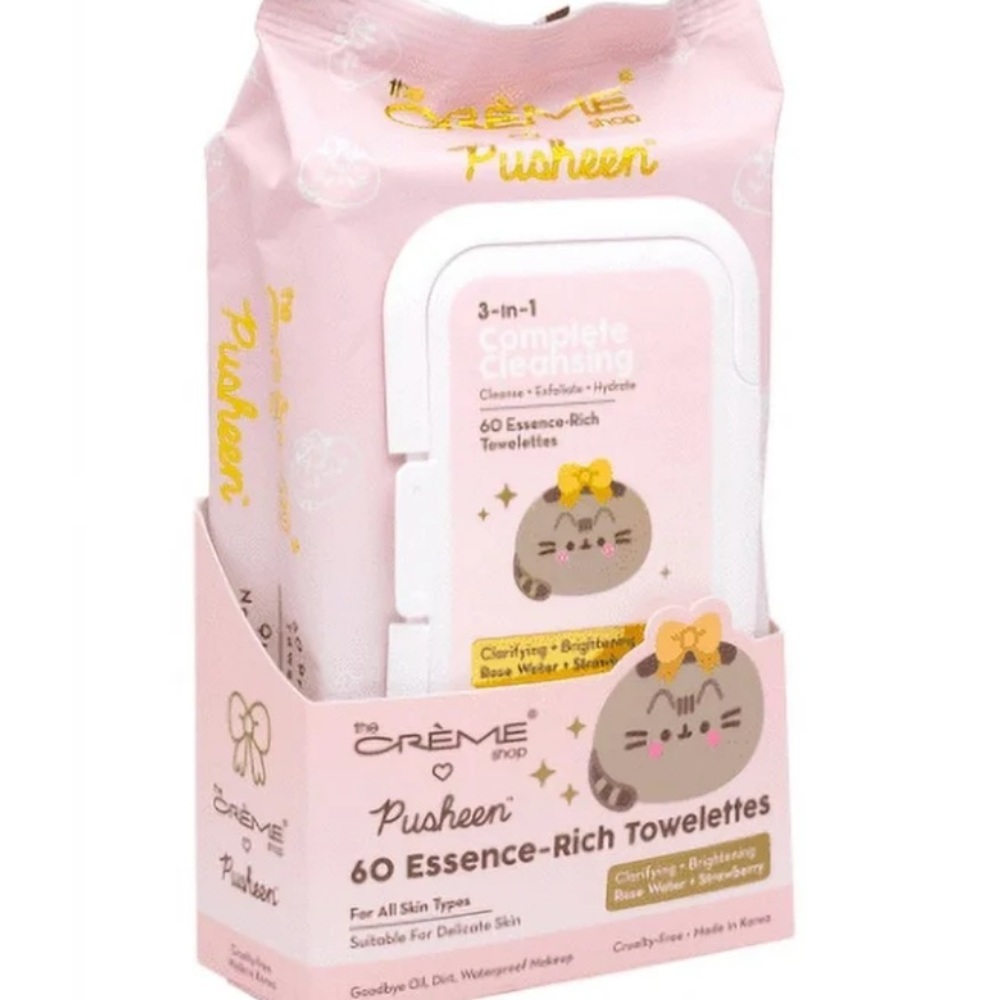 THE CREME SHOP X PUSHEEN 60 ESSENCE RICH TOWELETTES